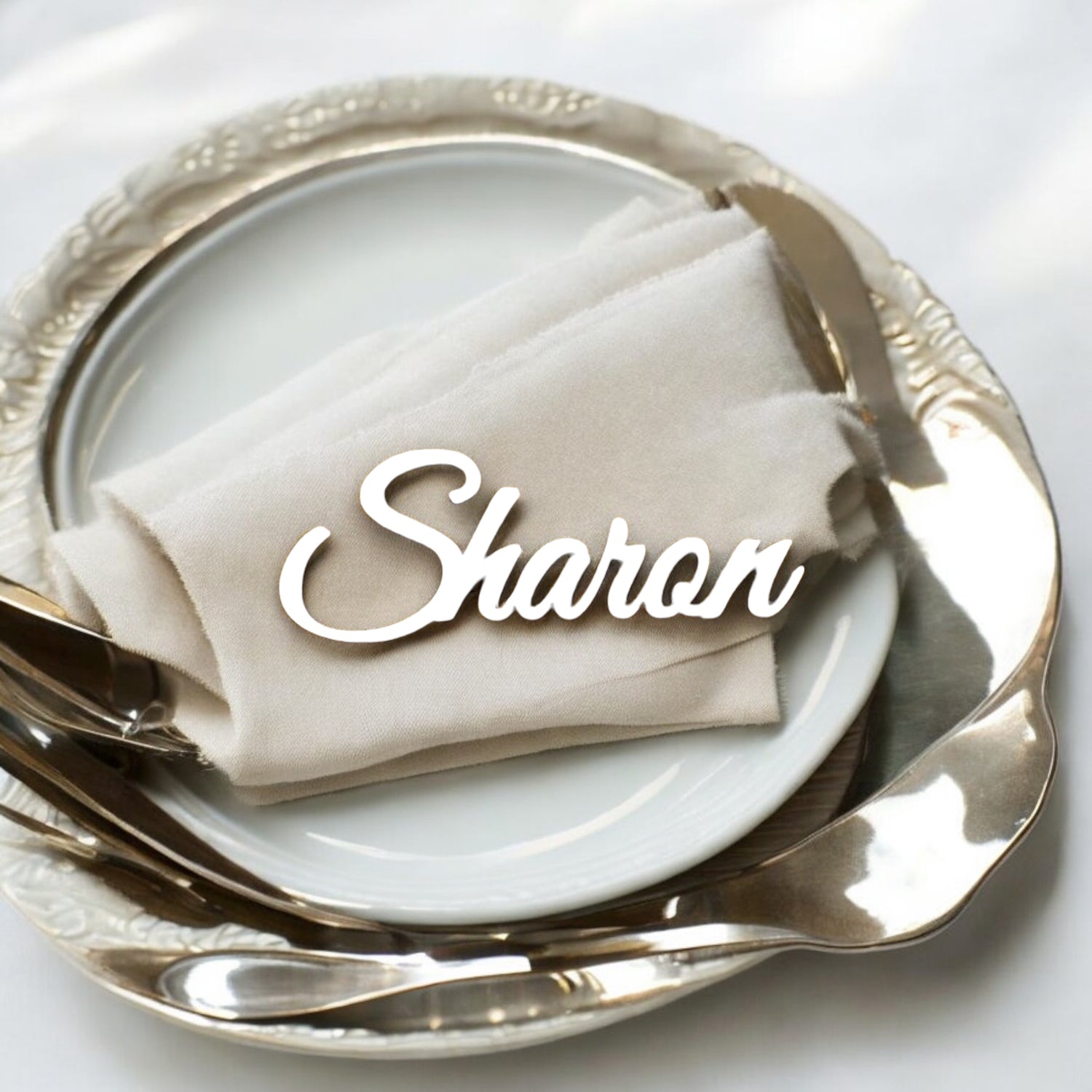 Laser cut letters and names
