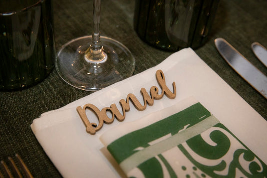 Laser cut place names - Wedding place names, events