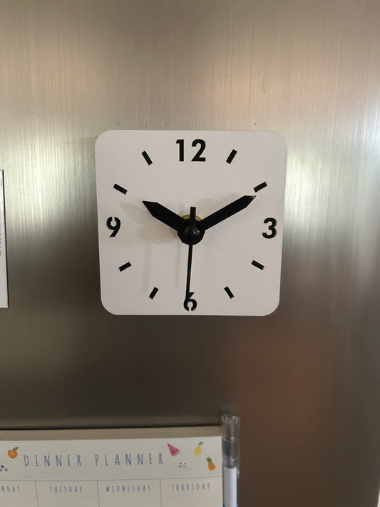 Mini Magnetised Fridge Clock - Lasercut