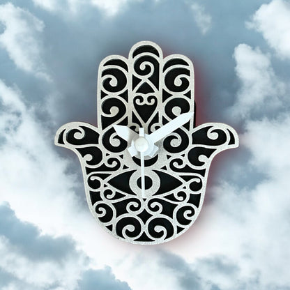 Mini Hamsa Fridge Magnet Clock
