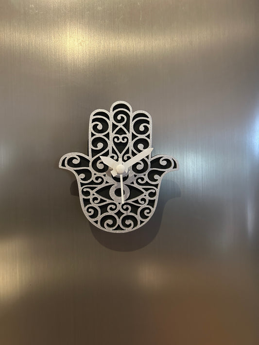 Mini Hamsa Fridge Magnet Clock