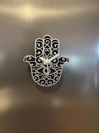 Mini Hamsa Fridge Magnet Clock