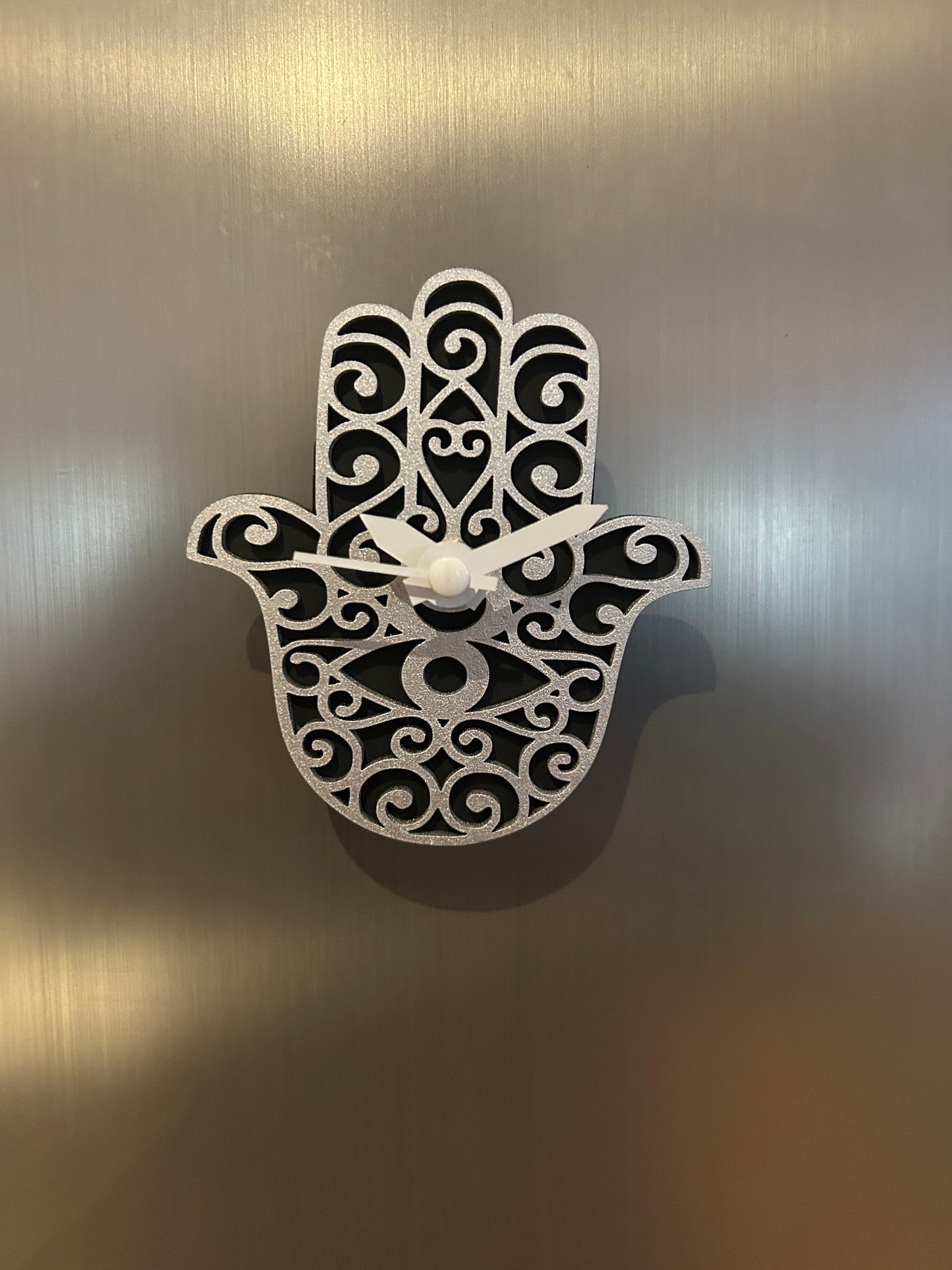 Mini Hamsa Fridge Magnet Clock