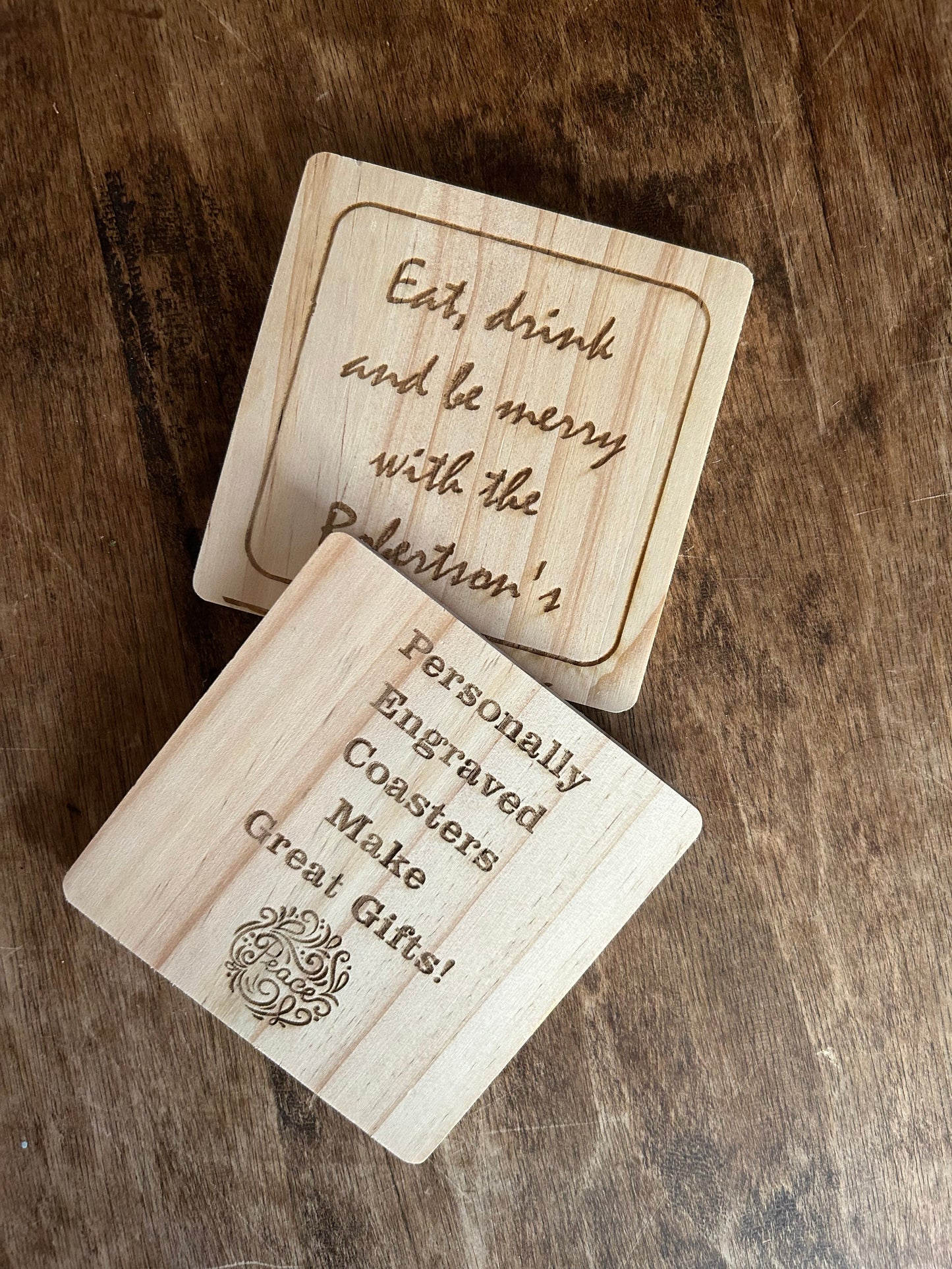 Coasters - 5 per pack - Personalised