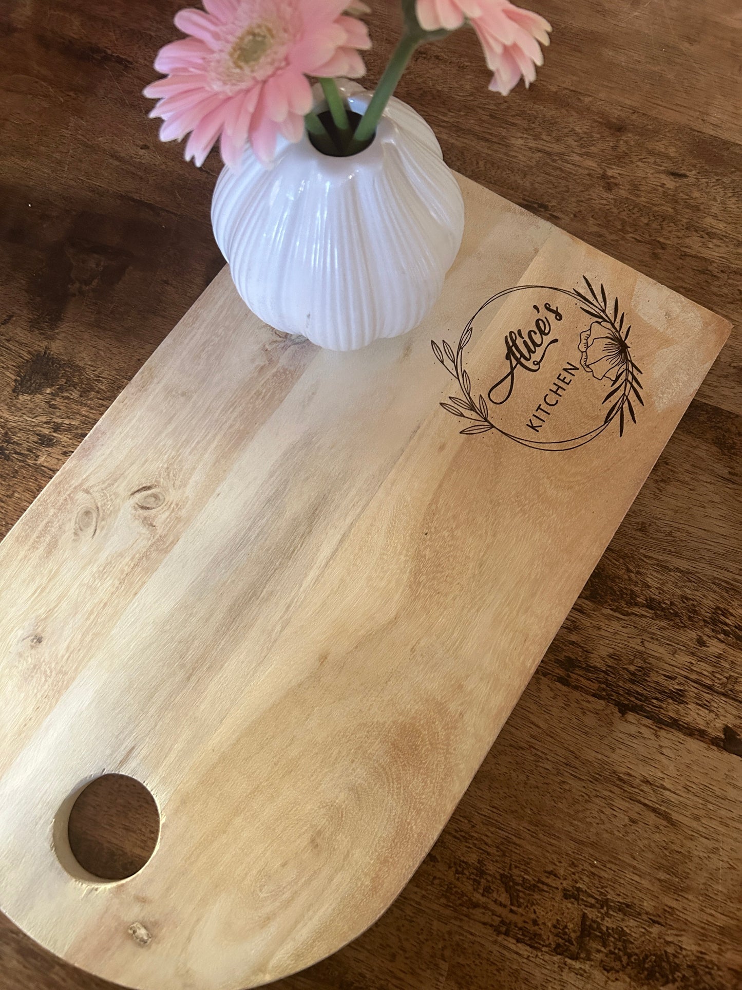 Personalised Acacia Wood Shabbat Serving Board