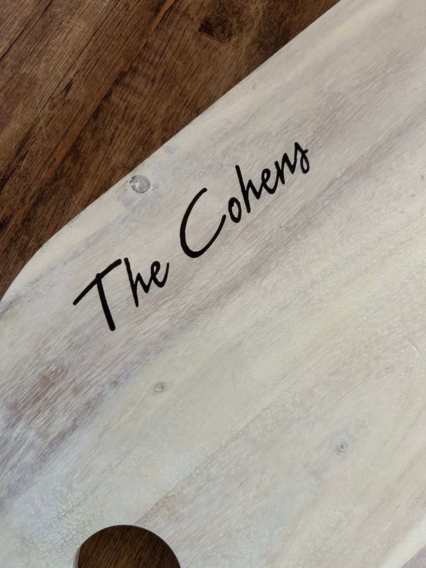 Personalised Acacia Wood Shabbat Serving Board